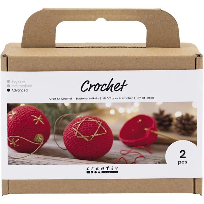 Craft Kit Crochet - Christmas Baubles