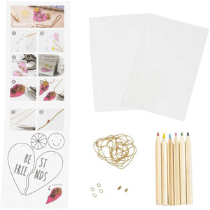 Mini Craft Kit Jewellery Shrink Plastic Best Friends Necklaces