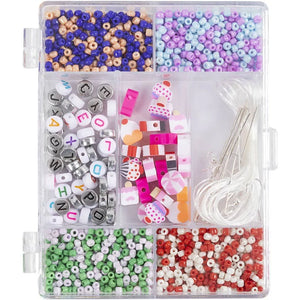 Craft Mix Jewellery Making Kit - Pastel Colour Beads