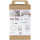 Craft Kit Punch Needle Mirror Pastel Colours