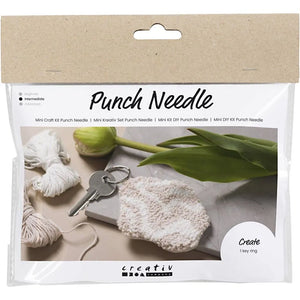 Mini Craft Kit Punch Needle Key Ring