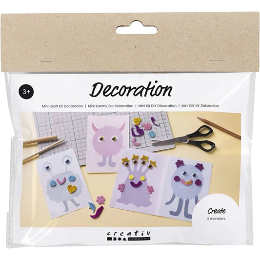 Mini Craft Kit Decoration Monster Collage