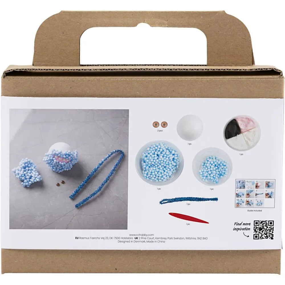 Mini Craft Kit Clay Modelling Monster Bobby Light Blue