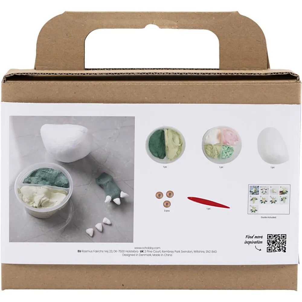 Mini Craft Kit Clay Modelling Monster Lulu Light Green