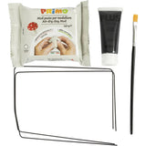 Mini Craft Kit Clay Modelling Sculpture Black