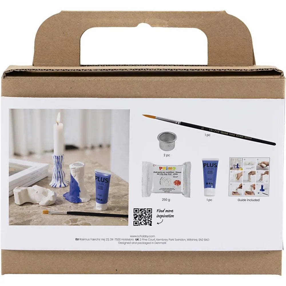 Mini Craft Kit Modelling Candle Holder Ultra Marine