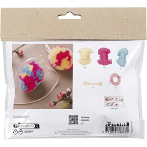 Mini Craft Kit Pompom Colourful Easter Eggs