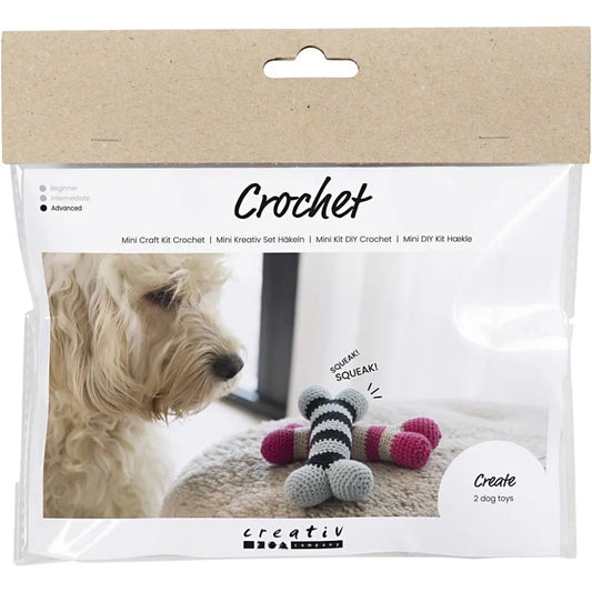 Mini Craft Kit Crochet Dog Bone