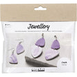 Mini Craft Kit Jewellery Clay Marbled Earrings Lilac