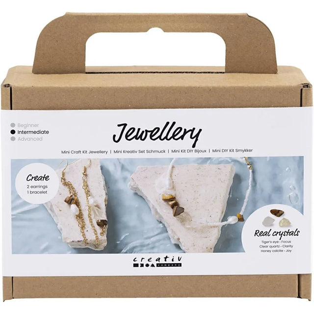 Mini Craft Kit Jewellery Crystal Necklace And Earrings