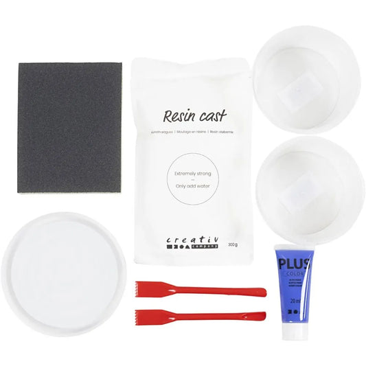 Craft Kit Resin Casting Round Tray With Marbling