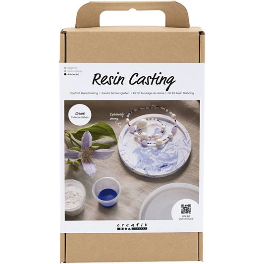 Craft Kit Resin Casting Round Tray With Marbling