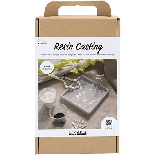 Craft Kit Resin Casting Square Tray With Terrazzo