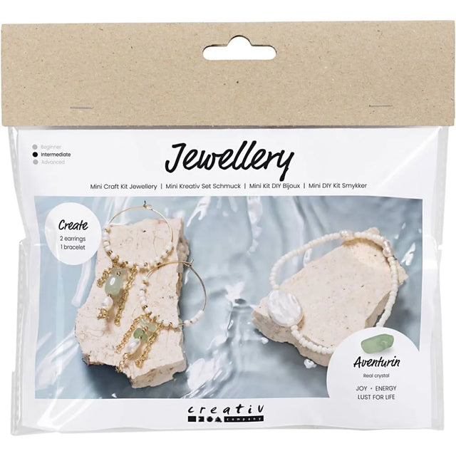 Mini Craft Kit Jewellery Aventurine Mix Bracelet And Earrings