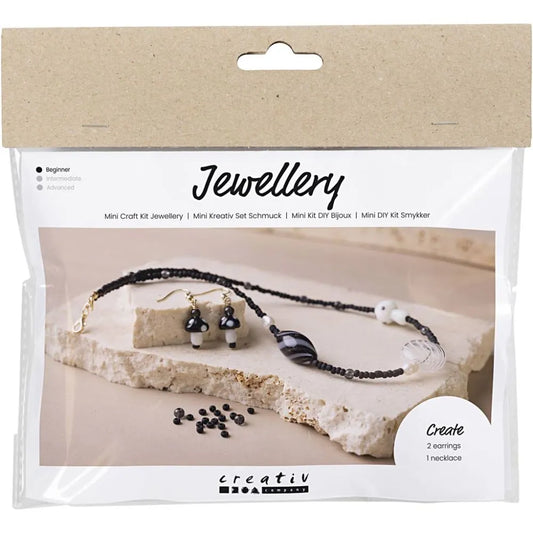 Mini Craft Kit Jewellery Chunky Necklace Black