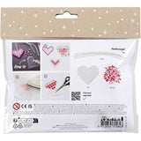 Mini Craft Kit Fuse Beads - Pink Christmas Hearts