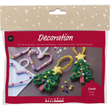 Mini Craft Kit Decoration - Hearts & Christmas Trees
