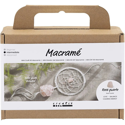 Mini Craft Kit Macramé - Rose Quarte
