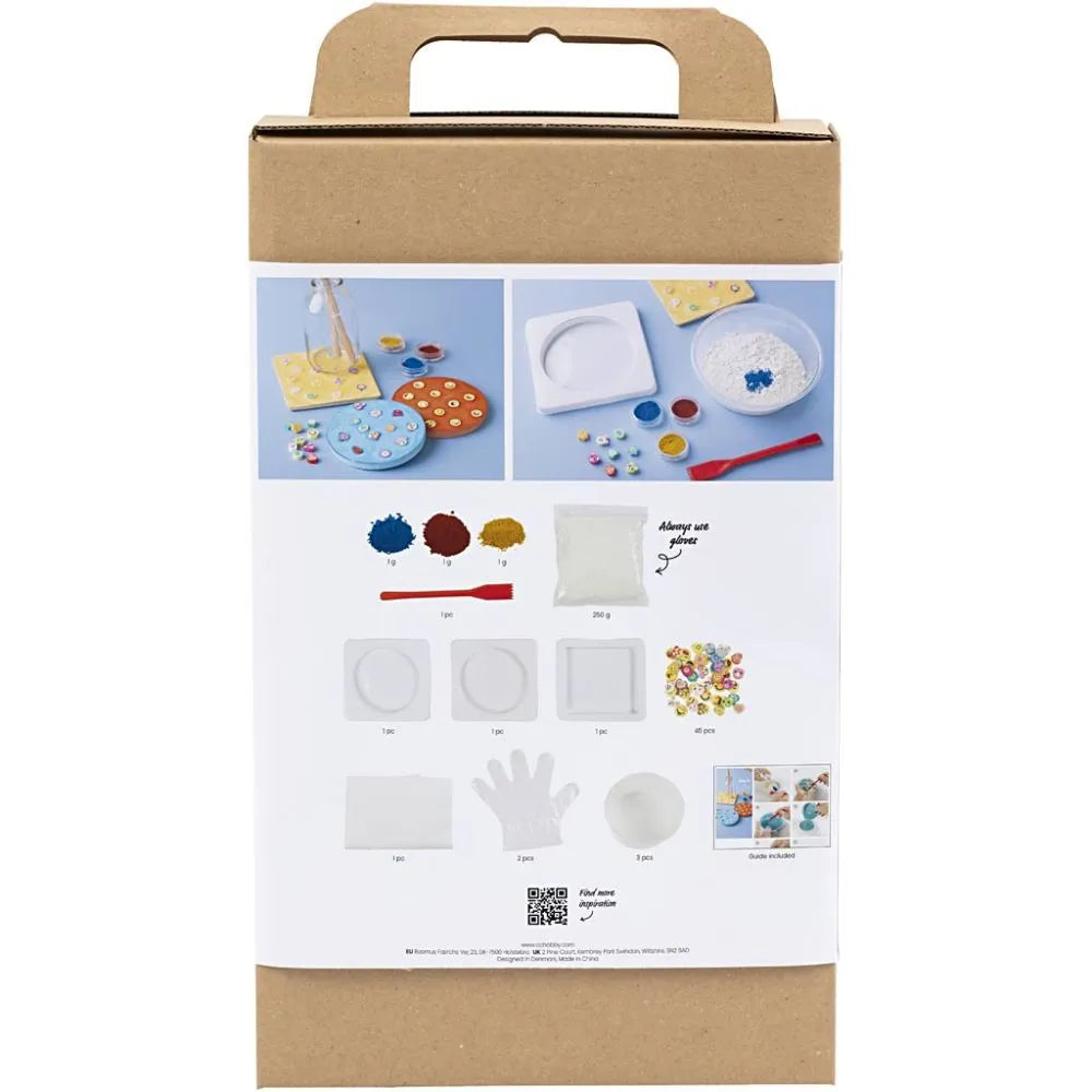 Craft Kit Casting - Blue, Red, Yellow Tiles