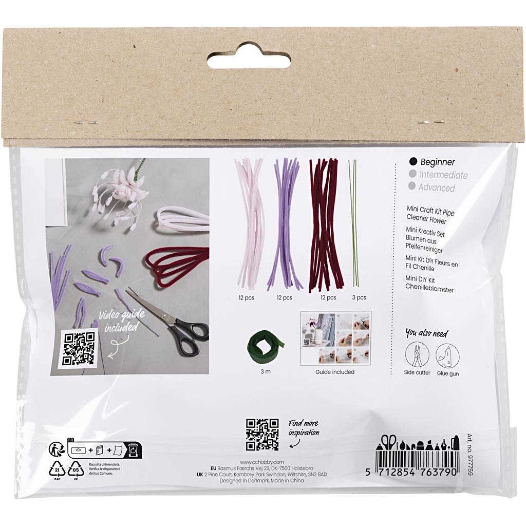 Mini Craft Kit Pipe Cleaner Flower
