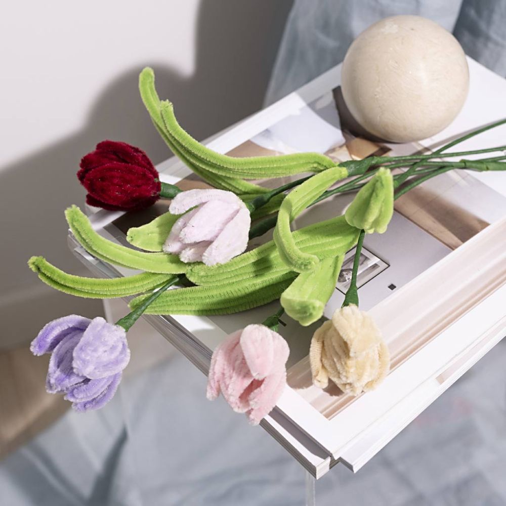 Mini Craft Kit - Pipe Cleaner Tulips