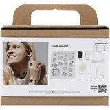 Mini Craft Kit Jewellery - Black & White Roses