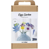 Craft Kit Egg Carton Flowers - Pastel Colours