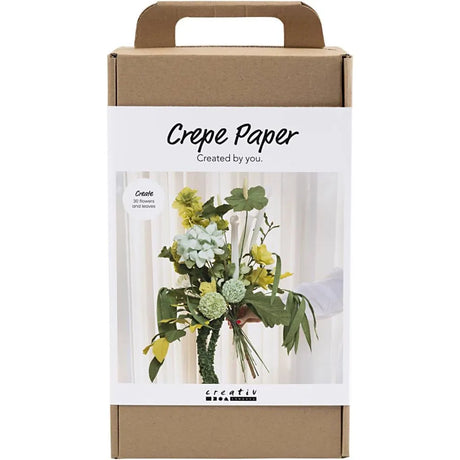 Maxi Craft Kit Crepe Paper - Flower Bouquet Light