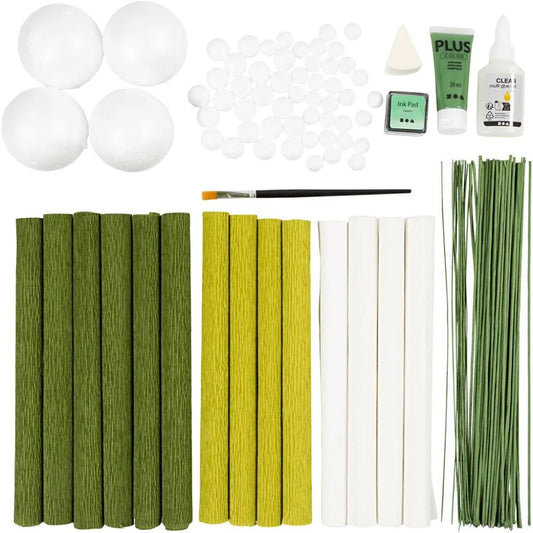 Maxi Craft Kit Crepe Paper - Flower Bouquet Light