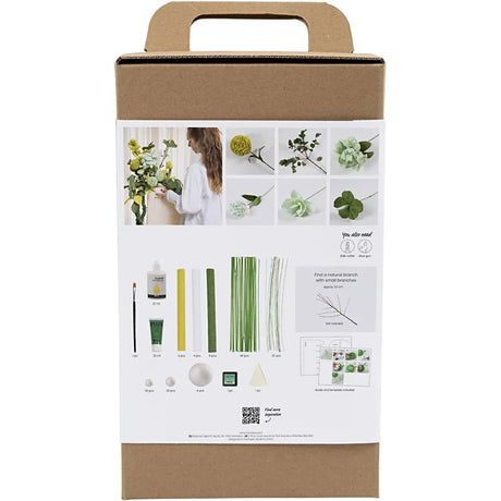 Maxi Craft Kit Crepe Paper - Flower Bouquet Light