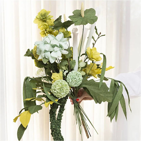 Maxi Craft Kit Crepe Paper - Flower Bouquet Light