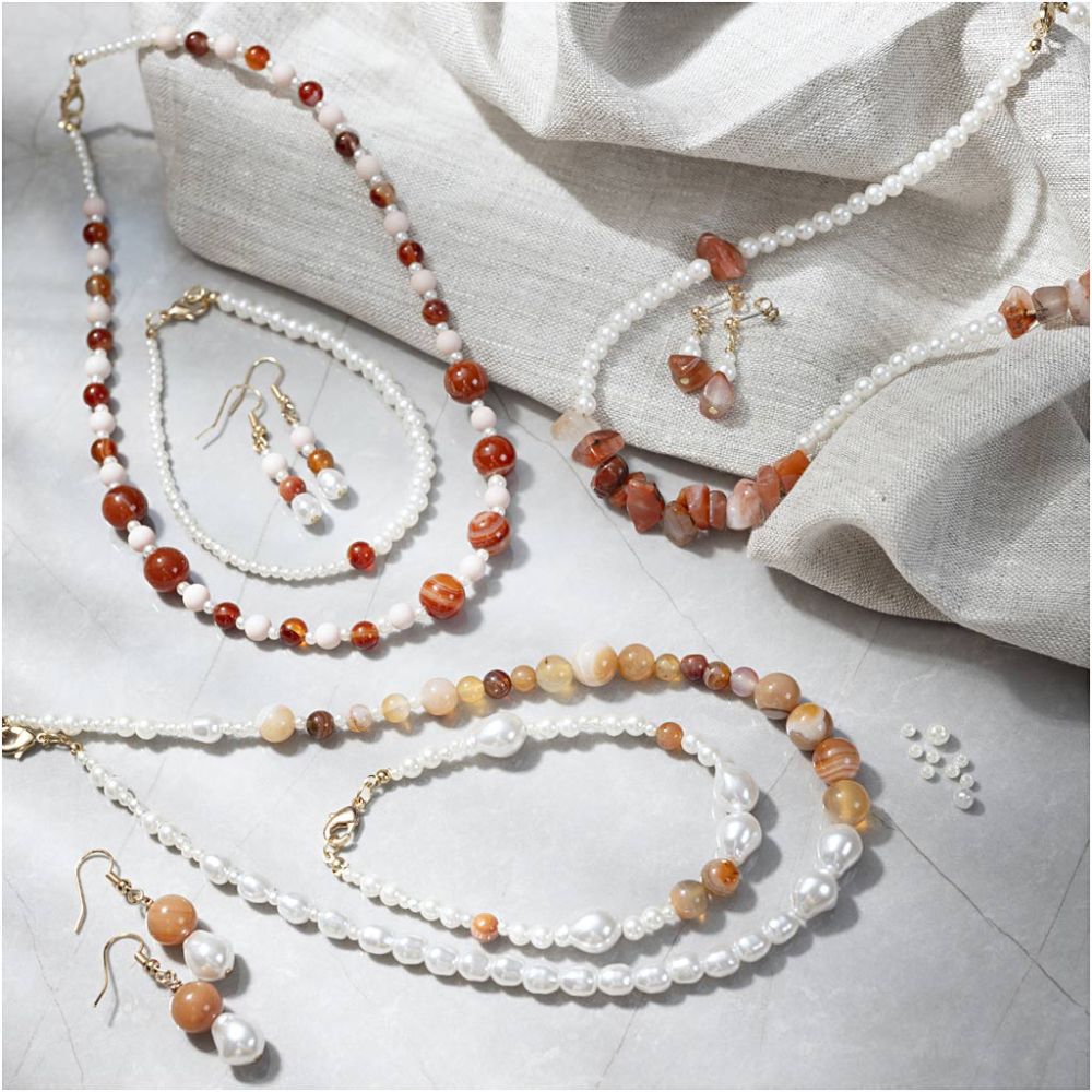 Craft Kit - Jewellery Beige & Burnt Orange