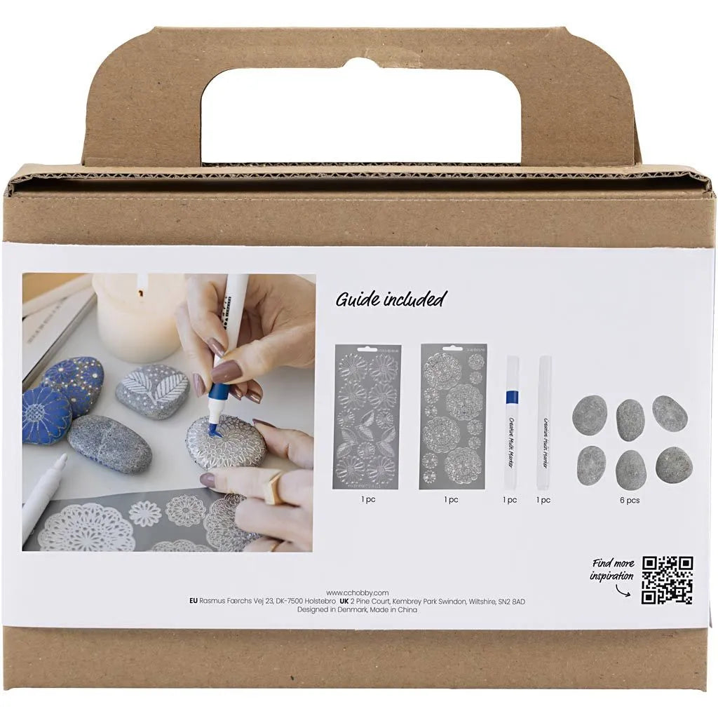 Mini Craft Kit - Stone Decoration Blue