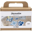 Mini Craft Kit Drawing - Blue Porcelain Coasters