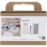 Mini Craft Kit Decoration - Blue Porcelain Coasters
