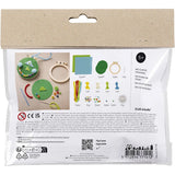 Mini Craft Kit Embroidery - Blue & Green Faces