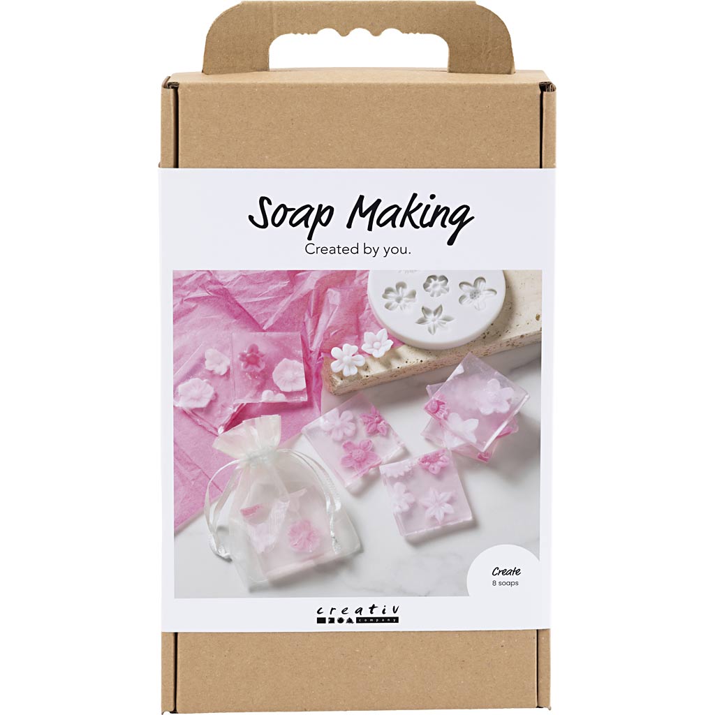 Craft Kit Soap Making - Rose/Pink Flowers