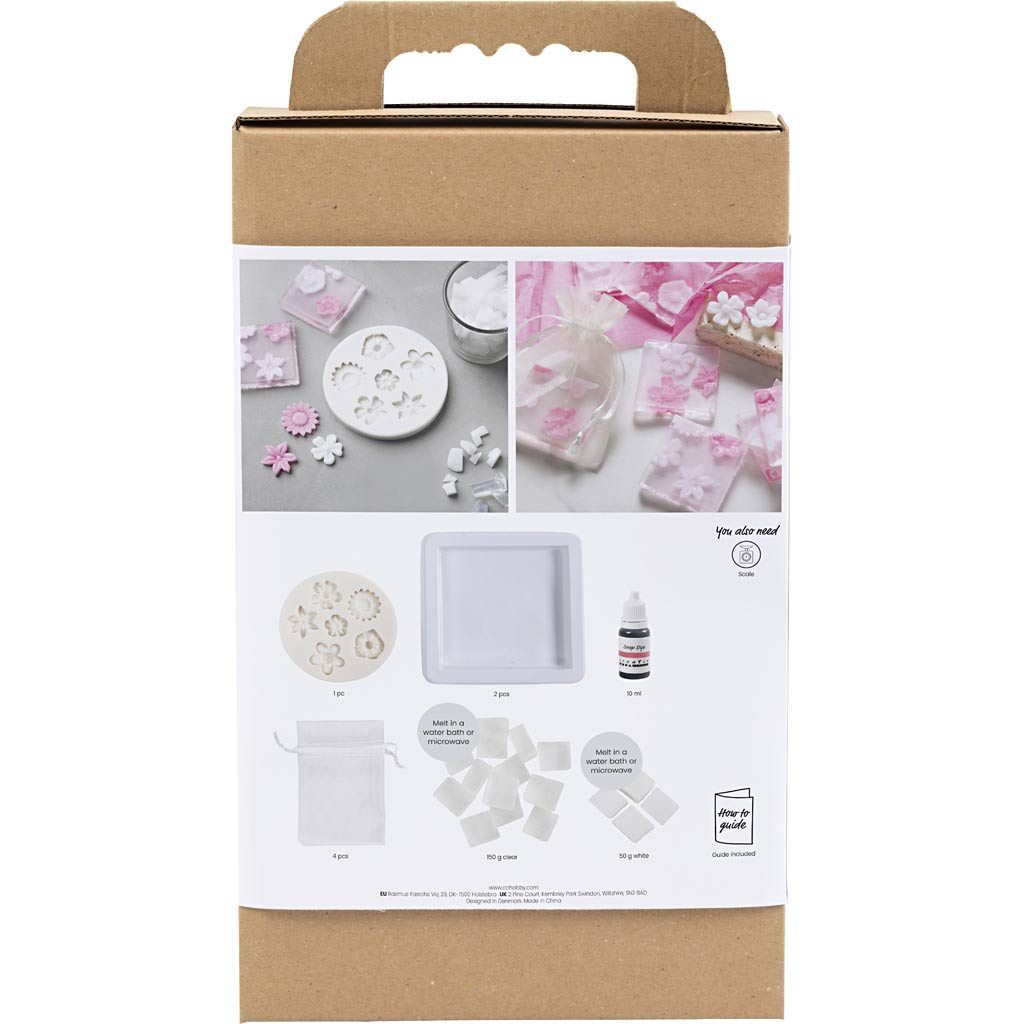 Craft Kit Soap Making - Rose/Pink Flowers