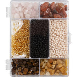 Craft Mix Jewellery - Crystals (Assorted Brown Colours)