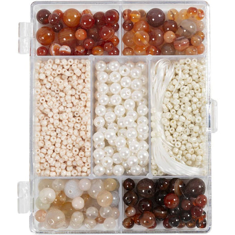 Craft Mix Jewellery - Agates 2.6-10 mm (Assorted Colours)