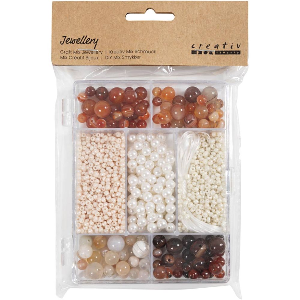 Craft Mix Jewellery - Agates 2.6-10 mm (Assorted Colours)