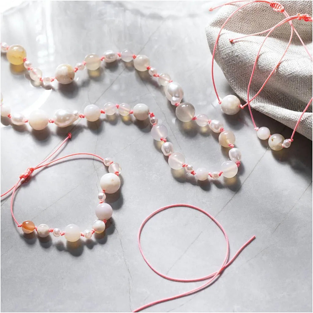 Mini Craft Kit Jewellery - Natural Agate Necklace & Bracelet