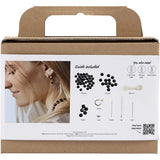 Mini Craft Kit Jeweller - Agate Black Necklace & Earrings
