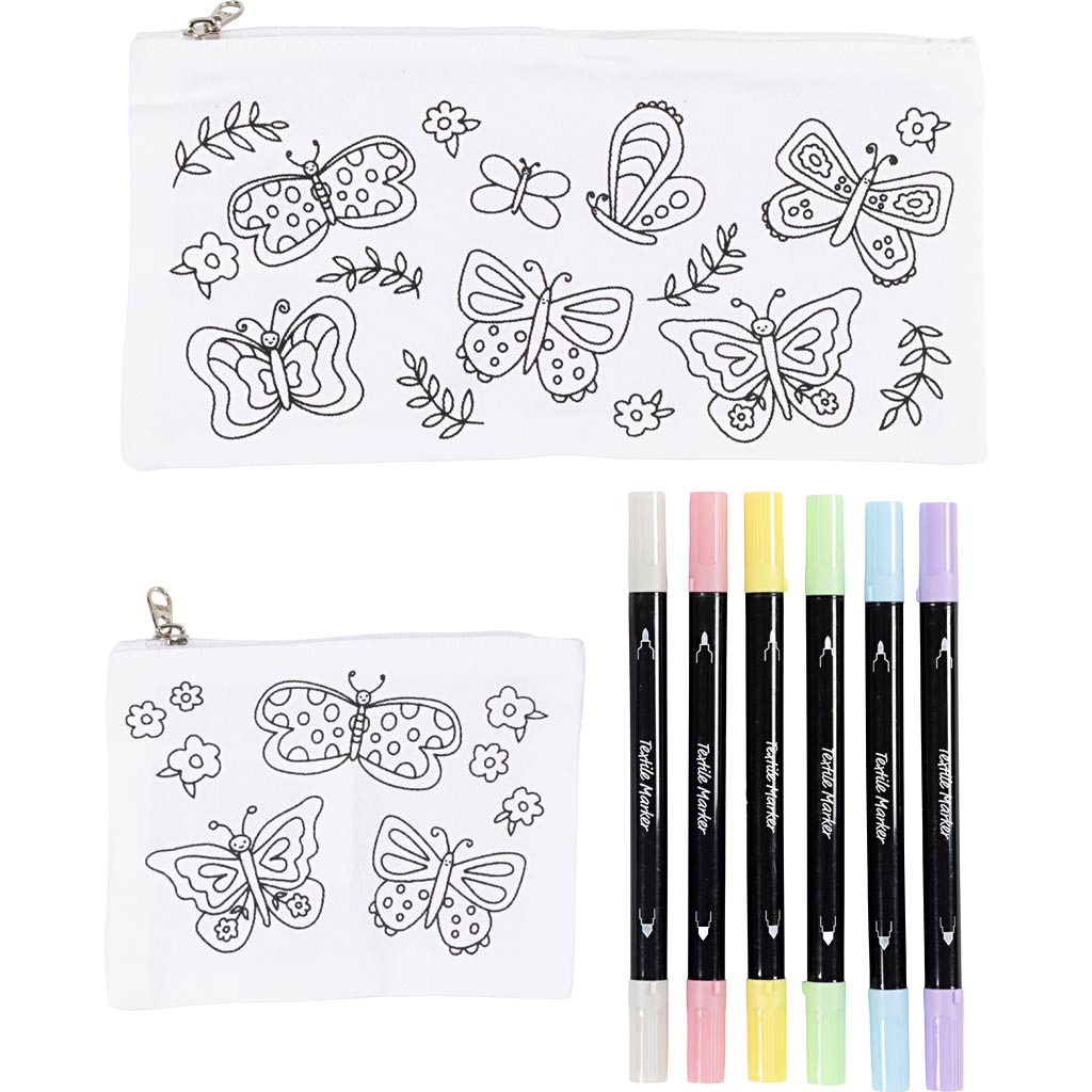 Mini Craft Kit Textile Colouring