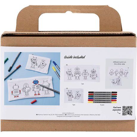 Mini Craft Kit Textile Colouring