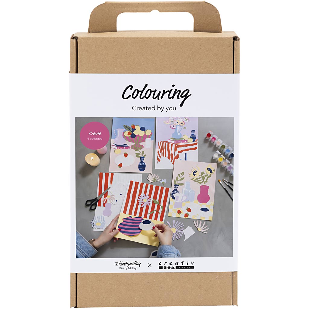 Create Colourful Collages on a Canvas – Art & Hobby