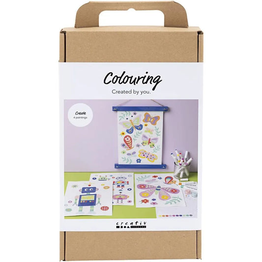 Craft Kit Colouring - Butterfly & Robot