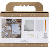 Mini Craft Kit Decoration -  Silver Metal Christmas Ornaments
