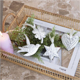 Mini Craft Kit Decoration -  Silver Metal Christmas Ornaments