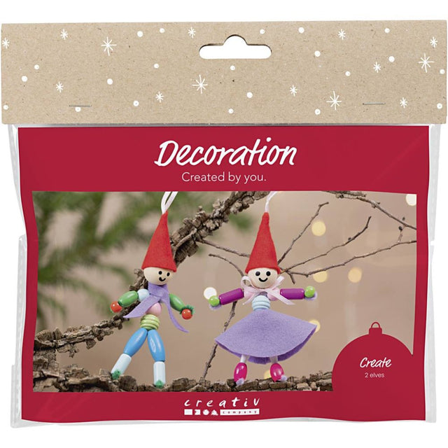 Mini Craft Kit Decoration - Christmas Elves